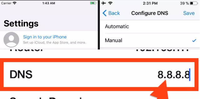 Setting up Private DNS on iOS Devices Setting up Private DNS on iOS Devices